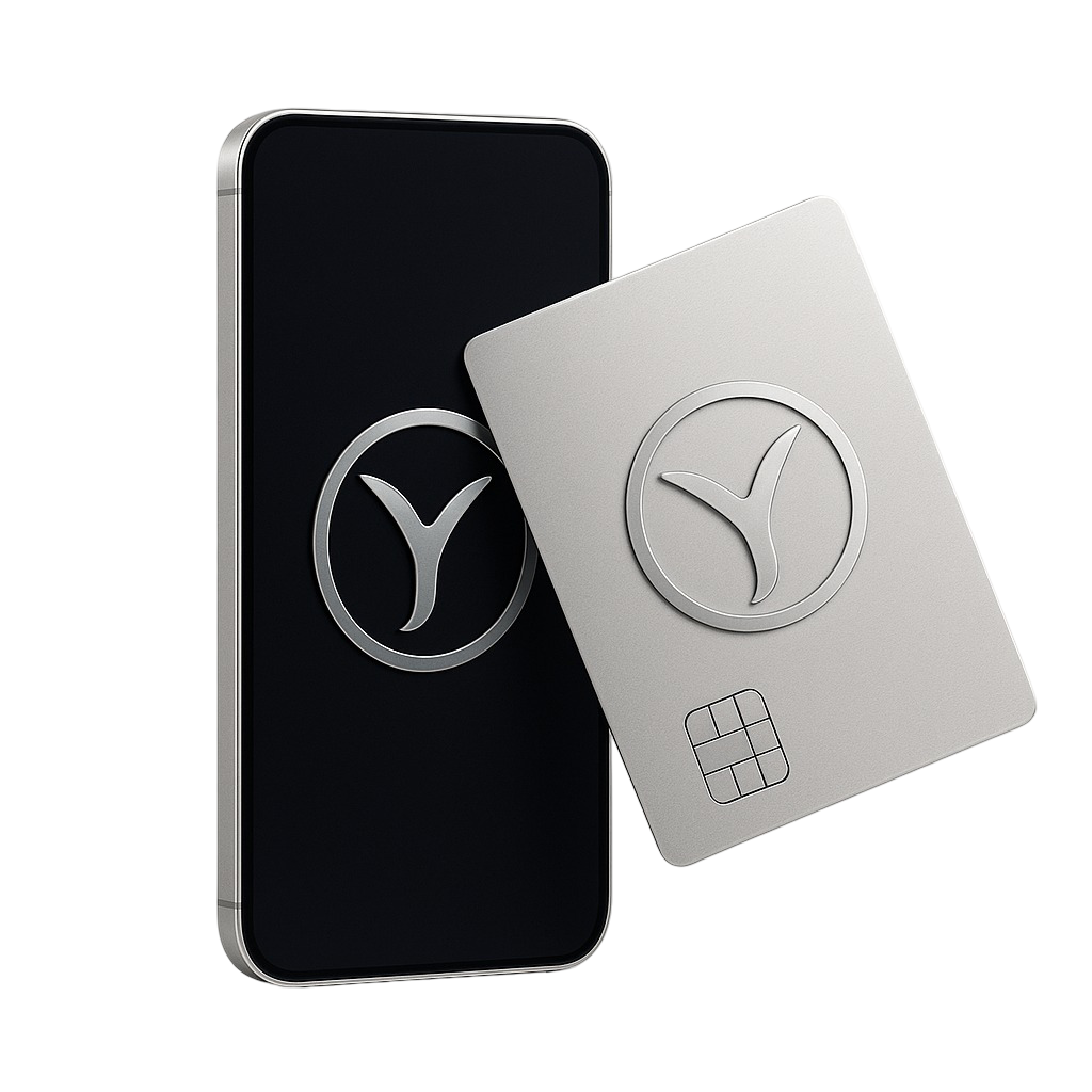 YYY phone and card visual